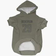 Eric Dickerson Los Angeles Rams  Dog & Cat Pet Hoodie - Olive