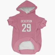 Eric Dickerson Los Angeles Rams  Dog & Cat Pet Hoodie - Pink