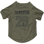 Eric Dickerson Los Angeles Rams  Dog & Cat Pet Jersey - Olive