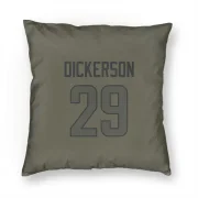 Eric Dickerson Los Angeles Rams  Pillow Cover (18 X 18) - Olive