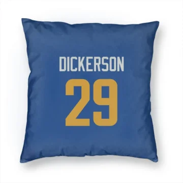 Eric Dickerson Los Angeles Rams Royal  Pillow Cover (18 X 18) - Gold