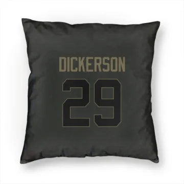 Eric Dickerson Los Angeles Rams  Service Pillow Cover (18 X 18) - Black