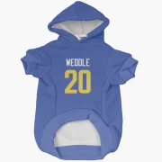 Eric Weddle Los Angeles Rams  Dog & Cat Pet Hoodie - Royal