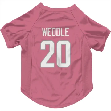 Eric Weddle Los Angeles Rams  Dog & Cat Pet Jersey - Pink