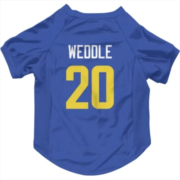 Eric Weddle Los Angeles Rams  Dog & Cat Pet Jersey - Royal