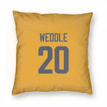 Eric Weddle Los Angeles Rams  Pillow Cover (18 X 18) - Gold