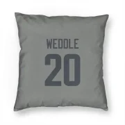 Eric Weddle Los Angeles Rams  Pillow Cover (18 X 18) - Gray