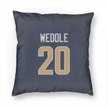 Eric Weddle Los Angeles Rams  Pillow Cover (18 X 18) - Navy