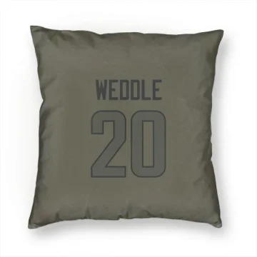 Eric Weddle Los Angeles Rams  Pillow Cover (18 X 18) - Olive