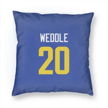 Eric Weddle Los Angeles Rams  Pillow Cover (18 X 18) - Royal