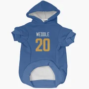 Eric Weddle Los Angeles Rams   Royal  Dog & Cat Pet Hoodie - Gold