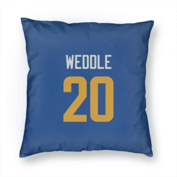 Eric Weddle Los Angeles Rams   Royal  Pillow Cover (18 X 18) - Gold