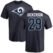 Eric Dickerson Men's Los Angeles Rams Logo T-Shirt - Navy