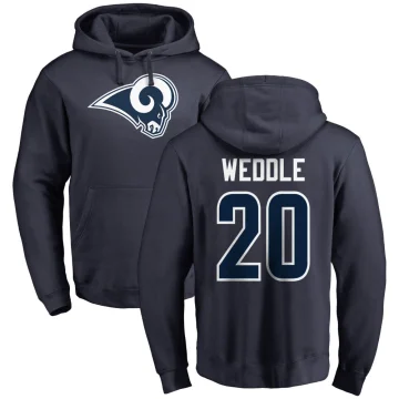 Eric Weddle Men's Los Angeles Rams Pro Line Logo Pullover Hoodie Navy