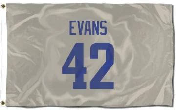 Ethan Evans Los Angeles Rams   Bone Flag (3 X 5)