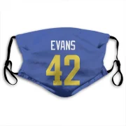 Ethan Evans Los Angeles Rams  Face Mask - Royal