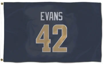 Ethan Evans Los Angeles Rams  Flag (3 X 5) - Navy