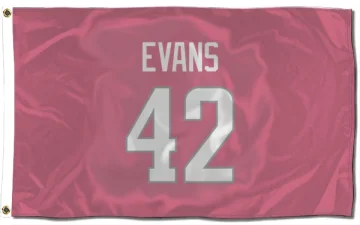 Ethan Evans Los Angeles Rams  Flag (3 X 5) - Pink