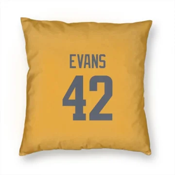 Ethan Evans Los Angeles Rams  Pillow Cover (18 X 18) - Gold