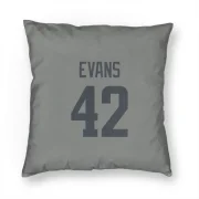 Ethan Evans Los Angeles Rams  Pillow Cover (18 X 18) - Gray