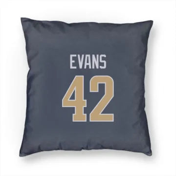 Ethan Evans Los Angeles Rams  Pillow Cover (18 X 18) - Navy