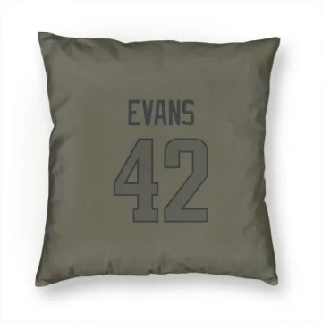 Ethan Evans Los Angeles Rams  Pillow Cover (18 X 18) - Olive