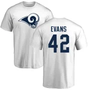 Ethan Evans Men's Los Angeles Rams Logo T-Shirt - White