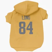 Hunter Long Los Angeles Rams  Dog & Cat Pet Hoodie - Gold