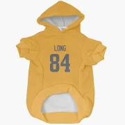 Hunter Long Los Angeles Rams  Dog & Cat Pet Hoodie - Gold