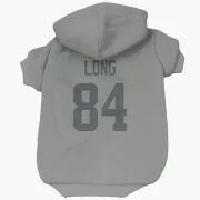 Hunter Long Los Angeles Rams  Dog & Cat Pet Hoodie - Gray