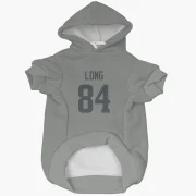 Hunter Long Los Angeles Rams  Dog & Cat Pet Hoodie - Gray