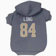 Hunter Long Los Angeles Rams  Dog & Cat Pet Hoodie - Navy