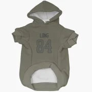 Hunter Long Los Angeles Rams  Dog & Cat Pet Hoodie - Olive