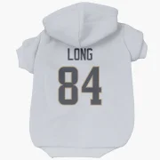 Hunter Long Los Angeles Rams  Dog & Cat Pet Hoodie - White