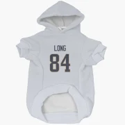 Hunter Long Los Angeles Rams  Dog & Cat Pet Hoodie - White