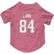 Hunter Long Los Angeles Rams  Dog & Cat Pet Jersey - Pink