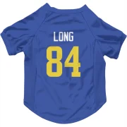 Hunter Long Los Angeles Rams  Dog & Cat Pet Jersey - Royal