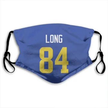 Hunter Long Los Angeles Rams  Face Mask - Royal