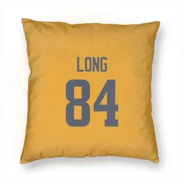 Hunter Long Los Angeles Rams  Pillow Cover (18 X 18) - Gold