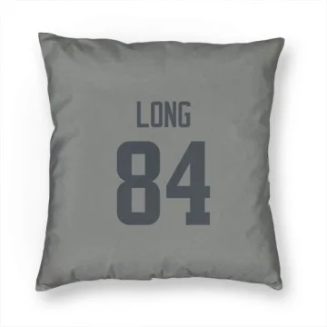 Hunter Long Los Angeles Rams  Pillow Cover (18 X 18) - Gray