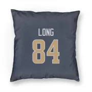 Hunter Long Los Angeles Rams  Pillow Cover (18 X 18) - Navy