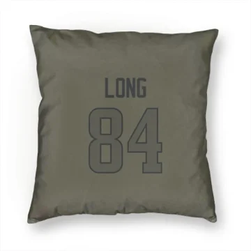 Hunter Long Los Angeles Rams  Pillow Cover (18 X 18) - Olive