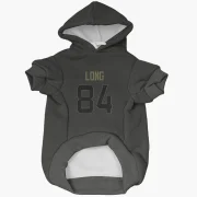 Hunter Long Los Angeles Rams  Service Dog & Cat Pet Hoodie - Black