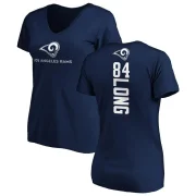 Hunter Long Women's Los Angeles Rams Backer Slim Fit T-Shirt - Navy