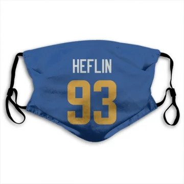 Jack Heflin Los Angeles Rams   Royal  Face Mask - Gold