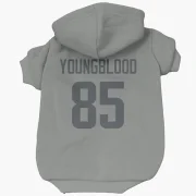 Jack Youngblood Los Angeles Rams  Dog & Cat Pet Hoodie - Gray