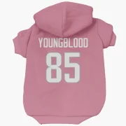 Jack Youngblood Los Angeles Rams  Dog & Cat Pet Hoodie - Pink