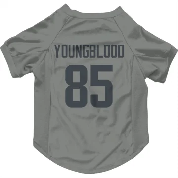 Jack Youngblood Los Angeles Rams  Dog & Cat Pet Jersey - Gray