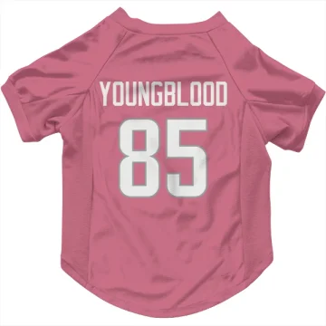 Jack Youngblood Los Angeles Rams  Dog & Cat Pet Jersey - Pink