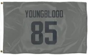 Jack Youngblood Los Angeles Rams  Flag (3 X 5) - Gray